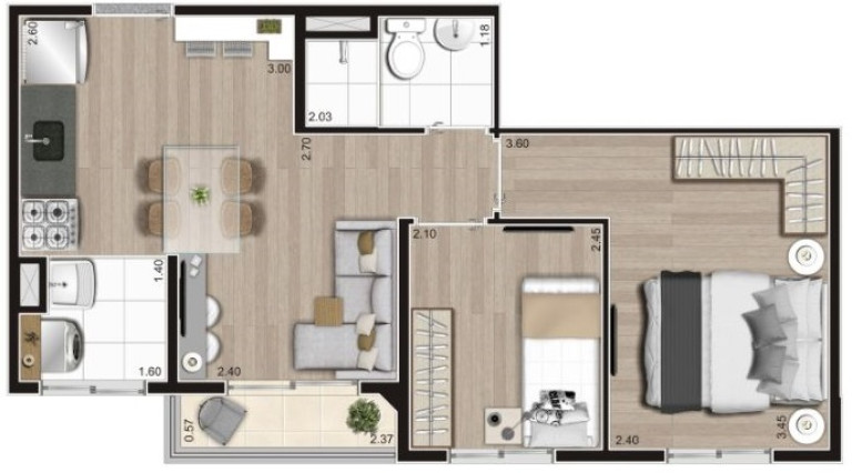 Imagem Apartamento com 2 Quartos à Venda, 37 m² em Vila Virgínia - São Paulo