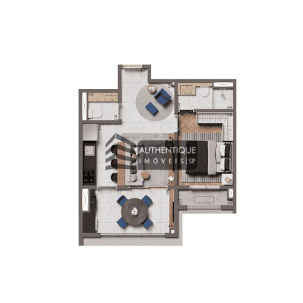 Imagem Apartamento com 1 Quarto à Venda, 45 m² em Brooklin - São Paulo Imagem Apartamento com 1 Quarto à Venda, 45 m² em Brooklin - São Paulo