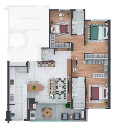 Imagem Imóvel com 3 Quartos à Venda, 116 m² em Alto Da Rua Xv - Curitiba Imagem Imóvel com 3 Quartos à Venda, 116 m² em Alto Da Rua Xv - Curitiba
