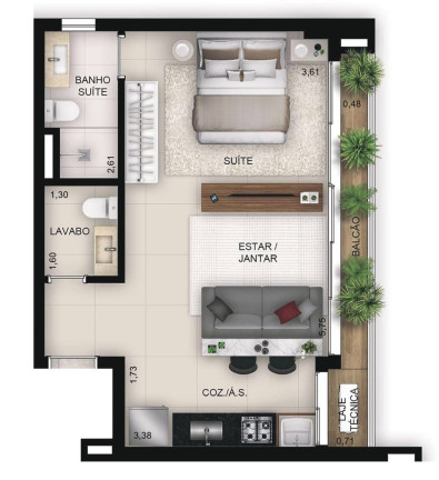 Imagem Apartamento com 1 Quarto à Venda, 69 m² em Setor Bueno - Goiânia Imagem Apartamento com 1 Quarto à Venda, 69 m² em Setor Bueno - Goiânia
