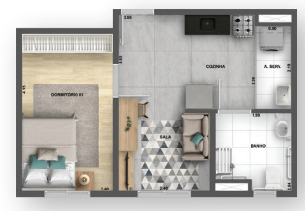 Imagem Imóvel com 2 Quartos à Venda, 42 m² em Jardim Santa Emília - São Paulo Imagem Imóvel com 2 Quartos à Venda, 42 m² em Jardim Santa Emília - São Paulo