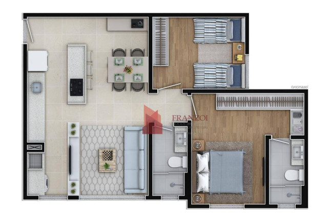 Imagem Apartamento com 2 Quartos à Venda, 61 m² em Dom Bosco - Itajaí Imagem Apartamento com 2 Quartos à Venda, 61 m² em Dom Bosco - Itajaí