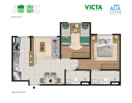 Imagem Apartamento com 2 Quartos à Venda, 46 m² em Passaré - Fortaleza Imagem Apartamento com 2 Quartos à Venda, 46 m² em Passaré - Fortaleza