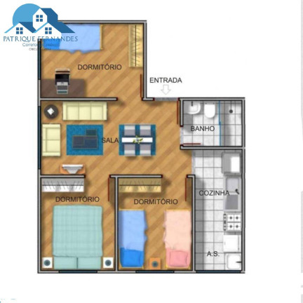 Imagem Apartamento com 3 Quartos à Venda, 55 m² em Jardim São Nicolau - São Paulo