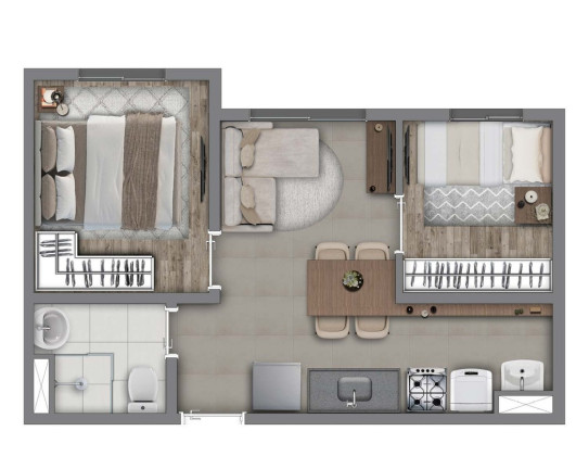 Imagem Apartamento com 2 Quartos à Venda, 31 m² em Vila Prudente - São Paulo