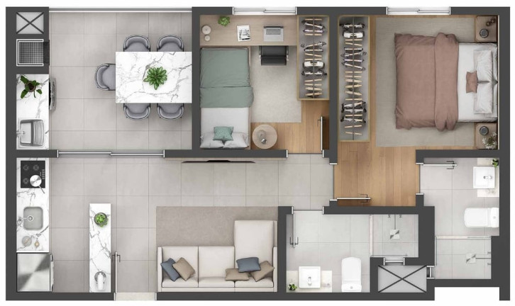 Imagem Apartamento com 3 Quartos à Venda, 58 m² em Centro - Pinhais Imagem Apartamento com 3 Quartos à Venda, 58 m² em Centro - Pinhais