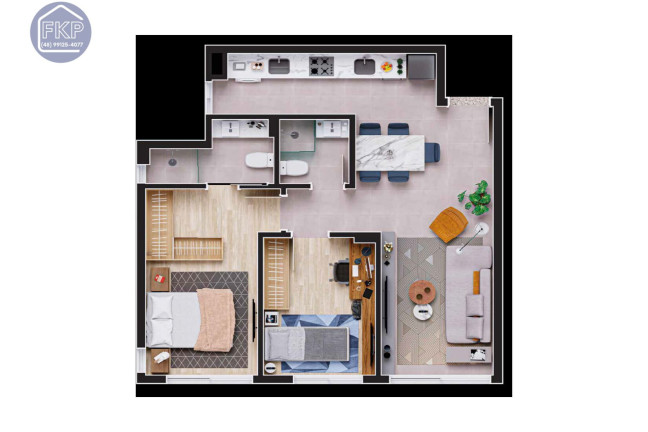 Imagem Apartamento com 2 Quartos à Venda, 66 m² em Cacupé - Florianópolis Imagem Apartamento com 2 Quartos à Venda, 66 m² em Cacupé - Florianópolis