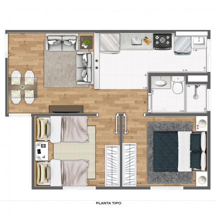 Imagem Apartamento com 2 Quartos à Venda, 42 m² em Jardim Roseira - Campinas Imagem Apartamento com 2 Quartos à Venda, 42 m² em Jardim Roseira - Campinas