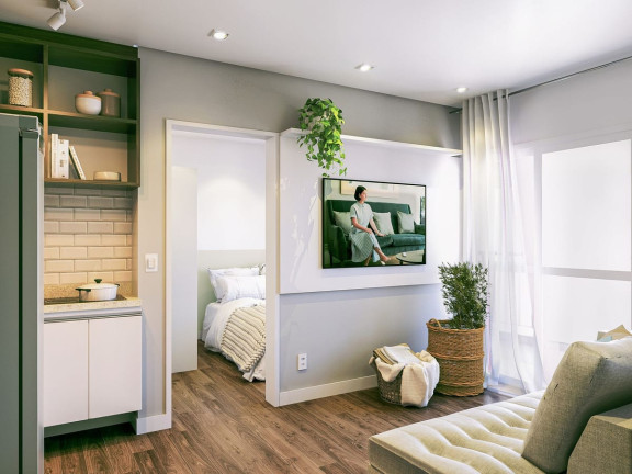 Apartamento com 1 Quarto para Alugar, 34 m² em Pinheiros - São Paulo