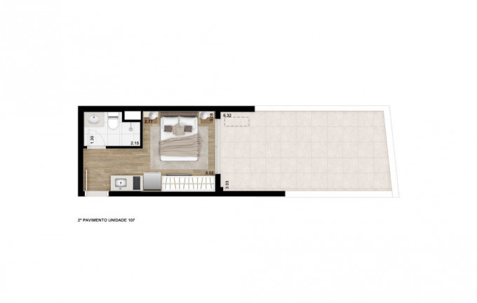 Imagem Studio com 1 Quarto à Venda, 41 m² em Centro - São Paulo Imagem Studio com 1 Quarto à Venda, 41 m² em Centro - São Paulo