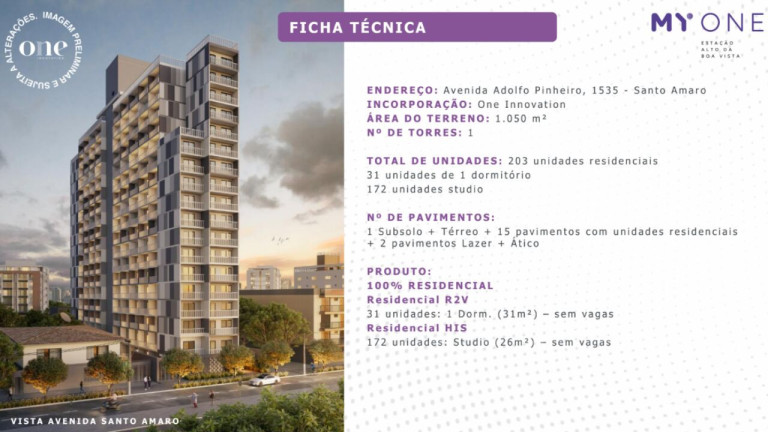 Imagem Imóvel com 1 Quarto à Venda, 26 m² em Santo Amaro - São Paulo