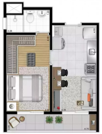 Imagem Imóvel com 1 Quarto à Venda, 27 m² em Bom Retiro - São Paulo Imagem Imóvel com 1 Quarto à Venda, 27 m² em Bom Retiro - São Paulo