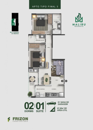 Imagem Apartamento com 2 Quartos à Venda, 73 m² em Centro - Itanhaém Imagem Apartamento com 2 Quartos à Venda, 73 m² em Centro - Itanhaém