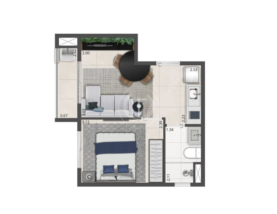 Imagem Apartamento com 1 Quarto à Venda, 27 m² em Moema - São Paulo Imagem Apartamento com 1 Quarto à Venda, 27 m² em Moema - São Paulo