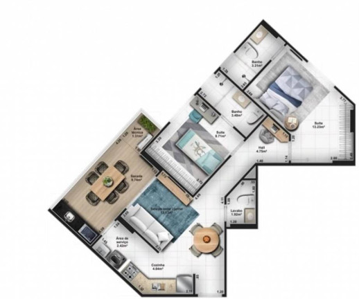 Imagem Apartamento com 2 Quartos à Venda, 79 m² em Guilhermina - Praia Grande Imagem Apartamento com 2 Quartos à Venda, 79 m² em Guilhermina - Praia Grande