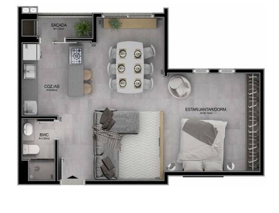 Imagem Apartamento com 1 Quarto à Venda, 57 m² em Campeche - Florianópolis Imagem Apartamento com 1 Quarto à Venda, 57 m² em Campeche - Florianópolis
