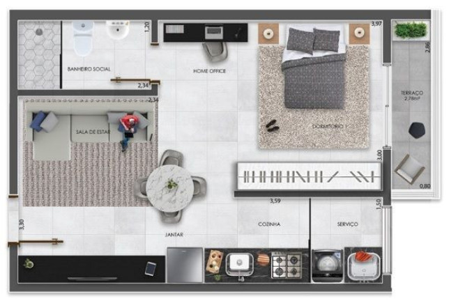 Imagem Apartamento com 2 Quartos à Venda, 94 m² em Vila Carrão - São Paulo Imagem Apartamento com 2 Quartos à Venda, 94 m² em Vila Carrão - São Paulo