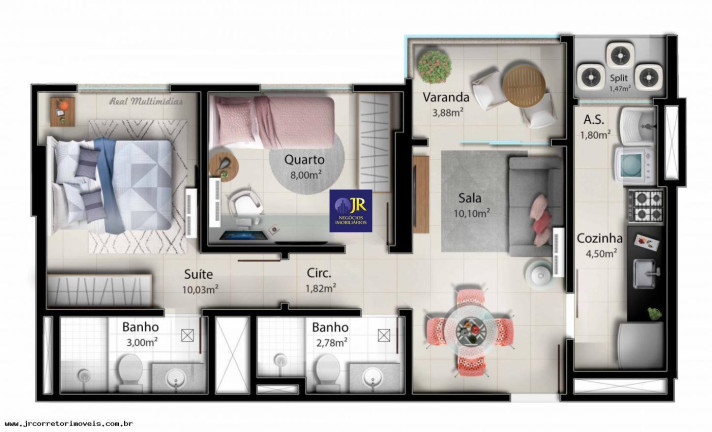 Imagem Apartamento com 3 Quartos à Venda,  em Praia De Itaparica - Vila Velha