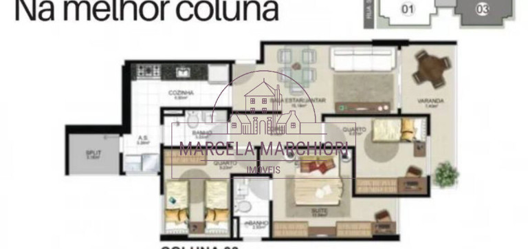 Imagem Apartamento com 3 Quartos à Venda, 90 m² em Itapuã - Vila Velha