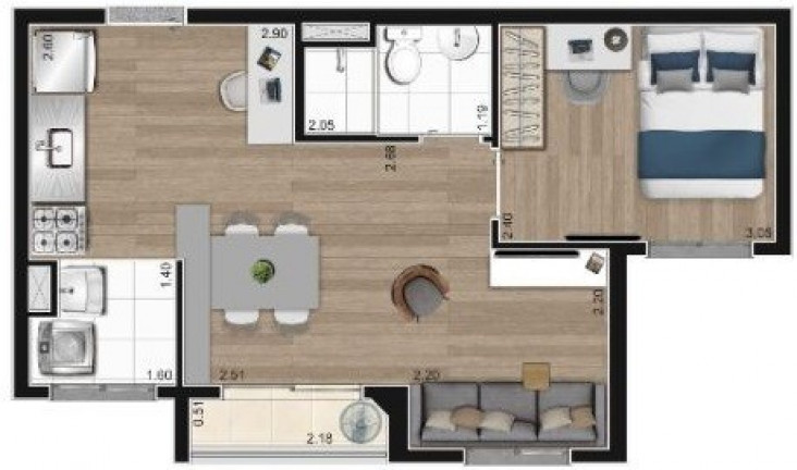 Imagem Imóvel com 2 Quartos à Venda, 38 m² em Barra Funda - São Paulo Imagem Imóvel com 2 Quartos à Venda, 38 m² em Barra Funda - São Paulo