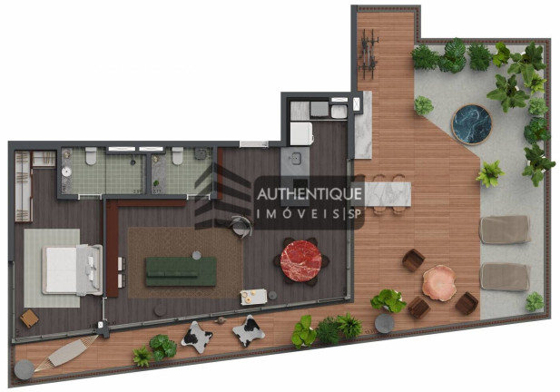 Imagem Apartamento com 1 Quarto à Venda, 88 m² em Jardins - São Paulo Imagem Apartamento com 1 Quarto à Venda, 88 m² em Jardins - São Paulo