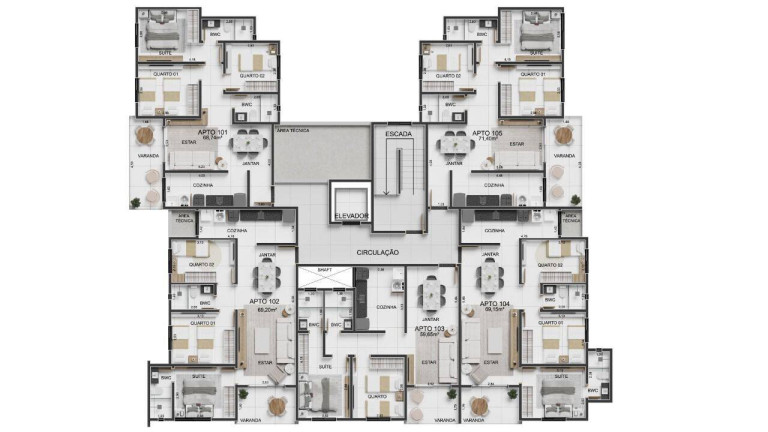Imagem Apartamento à Venda, 59 m² em Poço - Cabedelo