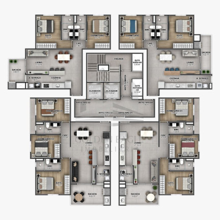 Imagem Apartamento com 2 Quartos à Venda, 74 m² em Vila Operária - Itajaí Imagem Apartamento com 2 Quartos à Venda, 74 m² em Vila Operária - Itajaí