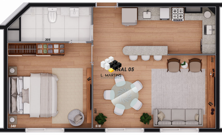 Imagem Apartamento com 1 Quarto à Venda, 48 m² em Centro  - Canela