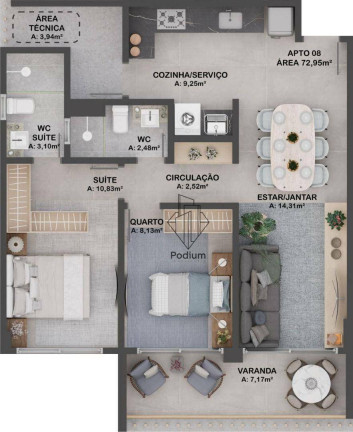 Imagem Apartamento com 2 Quartos à Venda, 68 m² em Intermares - Cabedelo Imagem Apartamento com 2 Quartos à Venda, 68 m² em Intermares - Cabedelo