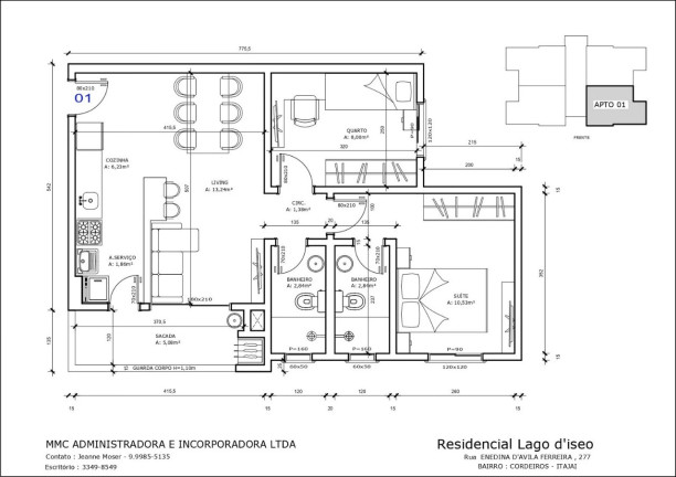 Imagem Apartamento com 2 Quartos à Venda, 59 m² em Cordeiros - Itajaí Imagem Apartamento com 2 Quartos à Venda, 59 m² em Cordeiros - Itajaí
