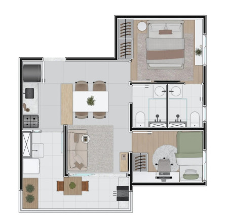 Apartamento com 2 Quartos à Venda, 46 m² em Alto Da Mooca - São Paulo