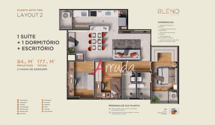 Imagem Apartamento com 3 Quartos à Venda, 84 m² em Centro - Cascavel Imagem Apartamento com 3 Quartos à Venda, 84 m² em Centro - Cascavel