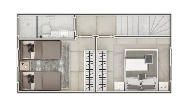 Imagem Casa com 2 Quartos à Venda, 62 m² em Guilhermina - Praia Grande