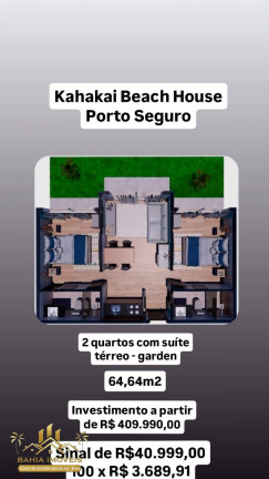 Imagem Apartamento com 1 Quarto à Venda, 33 m² em Coroa Vermelha - Porto Seguro Imagem Apartamento com 1 Quarto à Venda, 33 m² em Coroa Vermelha - Porto Seguro