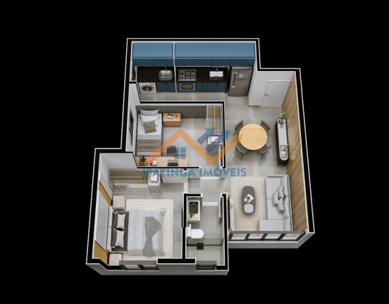 Imagem Kitnet com 2 Quartos à Venda, 48 m² em Cidade Nobre - Ipatinga Imagem Kitnet com 2 Quartos à Venda, 48 m² em Cidade Nobre - Ipatinga