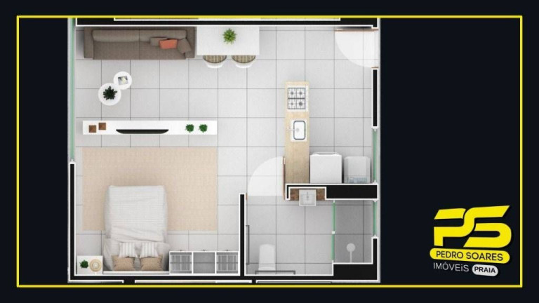 Imagem Apartamento com 2 Quartos à Venda, 61 m² em Cabo Branco - João Pessoa Imagem Apartamento com 2 Quartos à Venda, 61 m² em Cabo Branco - João Pessoa