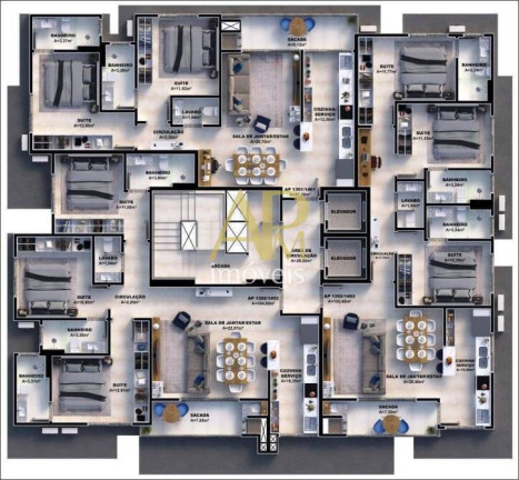 Imagem Apartamento com 3 Quartos à Venda, 87 m² em Pedra Branca - Palhoça Imagem Apartamento com 3 Quartos à Venda, 87 m² em Pedra Branca - Palhoça