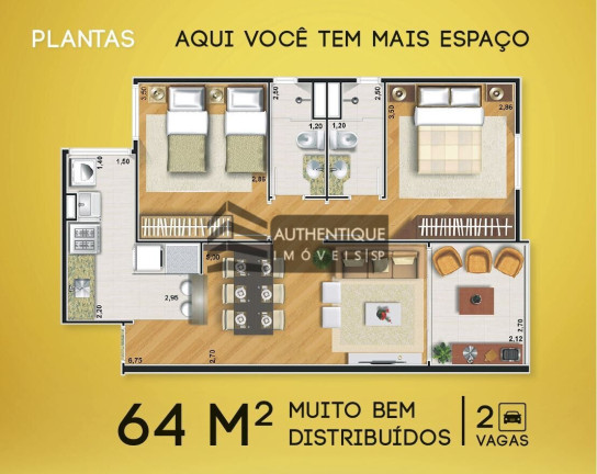 Imagem Apartamento com 2 Quartos à Venda, 63 m² em Demarchi - São Bernardo Do Campo Imagem Apartamento com 2 Quartos à Venda, 63 m² em Demarchi - São Bernardo Do Campo