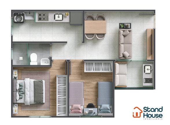 Imagem Apartamento com 2 Quartos à Venda, 47 m² em Sim - Feira De Santana Imagem Apartamento com 2 Quartos à Venda, 47 m² em Sim - Feira De Santana