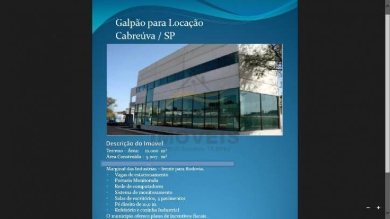 Imagem Galpão para Alugar, 12 m² em Pinhal - Cabreúva Imagem Galpão para Alugar, 12 m² em Pinhal - Cabreúva