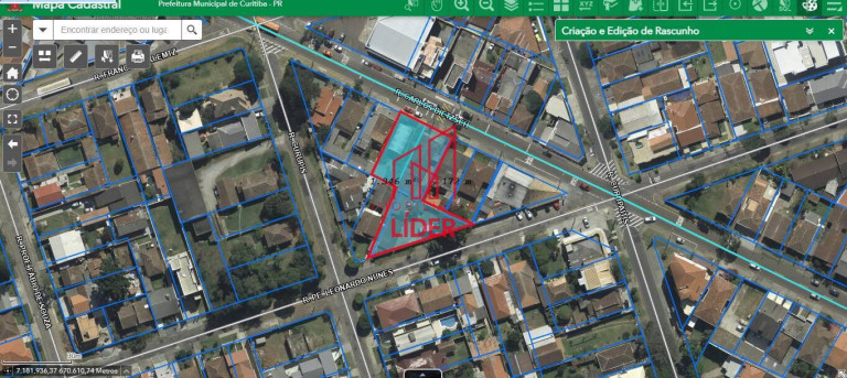 Imagem Terreno à Venda, 1.227 m² em Portão - Curitiba Imagem Terreno à Venda, 1.227 m² em Portão - Curitiba