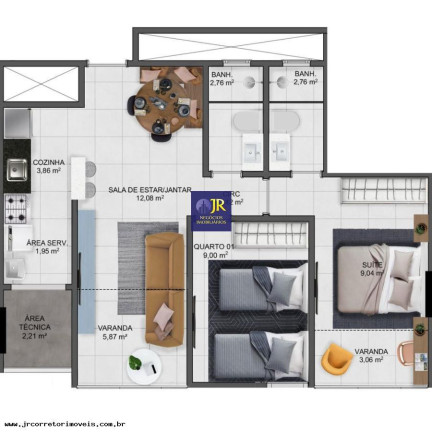 Imagem Imóvel com 2 Quartos à Venda, 64 m² em Praia De Itaparica - Vila Velha