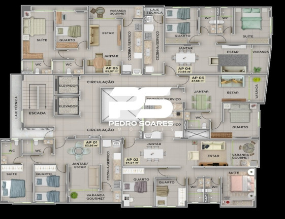 Imagem Apartamento com 2 Quartos à Venda, 70 m² em Cabo Branco - João Pessoa Imagem Apartamento com 2 Quartos à Venda, 70 m² em Cabo Branco - João Pessoa
