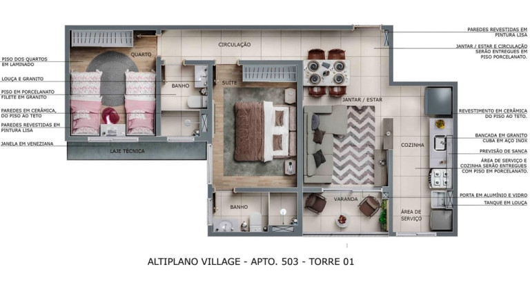 Imagem Apartamento com 2 Quartos à Venda, 69 m² em Altiplano Cabo Branco - João Pessoa Imagem Apartamento com 2 Quartos à Venda, 69 m² em Altiplano Cabo Branco - João Pessoa