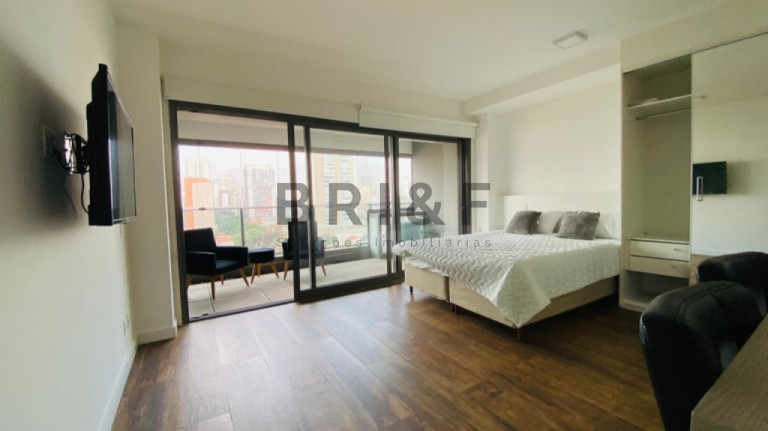 Imagem Apartamento com 1 Quarto para Alugar, 43 m² em Brooklin - São Paulo Imagem Apartamento com 1 Quarto para Alugar, 43 m² em Brooklin - São Paulo