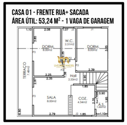 Imagem Casa de Condomínio com 2 Quartos à Venda, 53 m² em Sítio Do Campo - Praia Grande