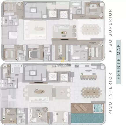 Apartamento com 6 Quartos à Venda, 275 m² em Centro - Balneário Camboriú