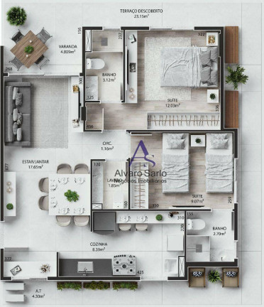Imagem Apartamento com 2 Quartos à Venda, 93 m² em Jardim Da Penha - Vitória Imagem Apartamento com 2 Quartos à Venda, 93 m² em Jardim Da Penha - Vitória