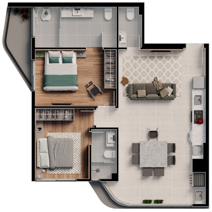 Imagem Apartamento com 2 Quartos à Venda, 72 m² em São Judas - Itajaí