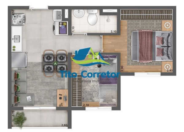 Imagem Apartamento com 2 Quartos à Venda, 34 m² em Barra Funda - São Paulo